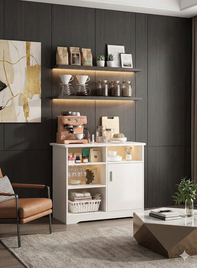 إكسبرت خزانة قهوة مع سعة تخزين كبيرة لغرفة المعيشة أو المكتب EI-209 - Image 5